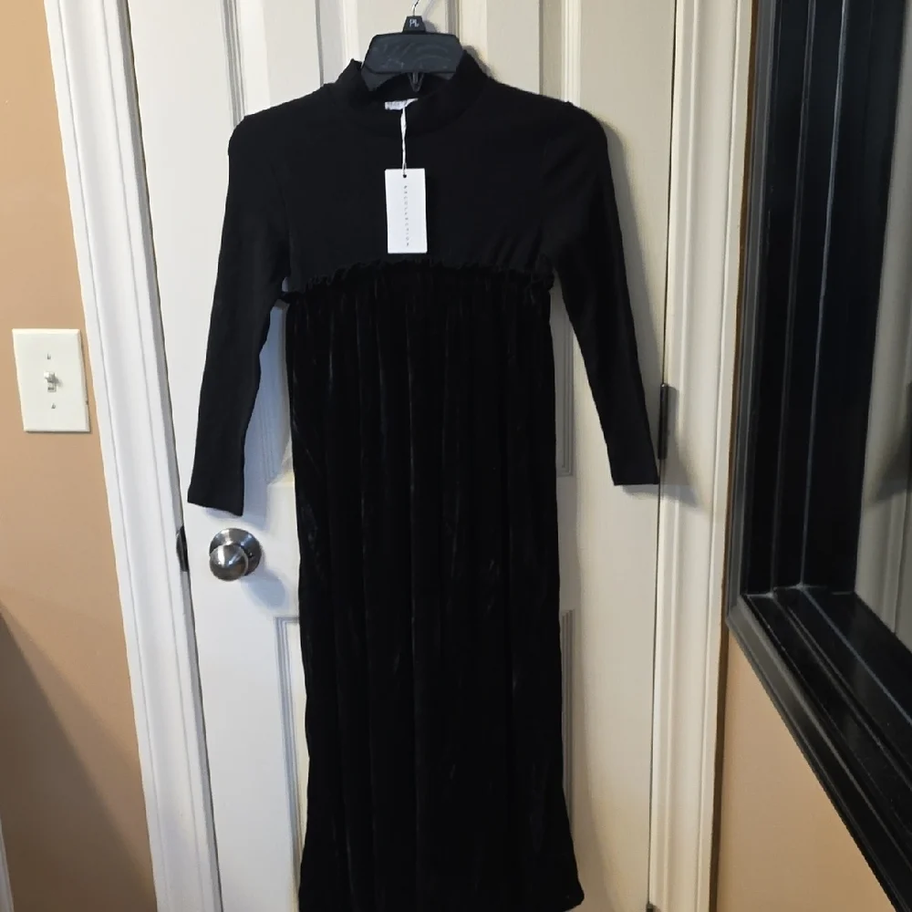 Chic Black Kids Casual Dress